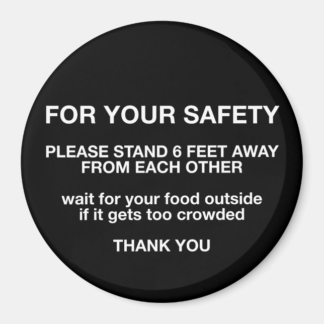 For Your Safety Magnet (Front)