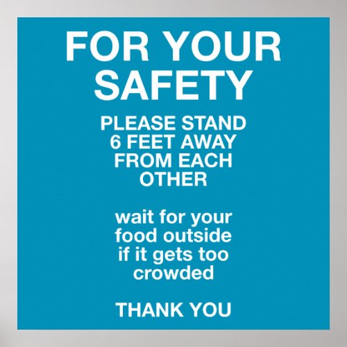For Your Safety Poster