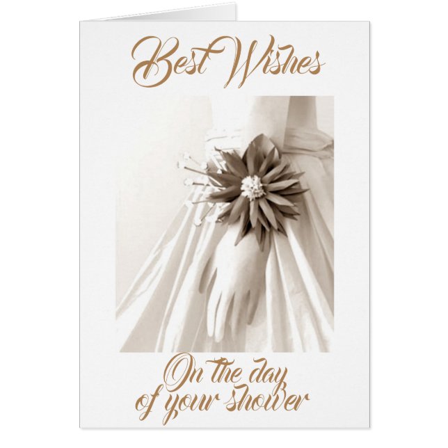 "FOR YOUR SHOWER" AND WISHES FOR MARRIED LIFE (Front)