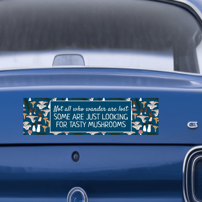 Foraging Mushroom Hunter Fun Fungi Funny Original  Bumper Sticker (Foraging Mushroom Hunter Fun Fungi Funny Original Bumper Sticker
)