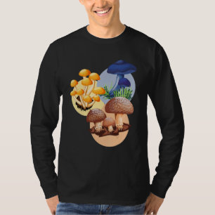 Foraging Mushrooms Fungi Forest Nature Mushroom T-Shirt
