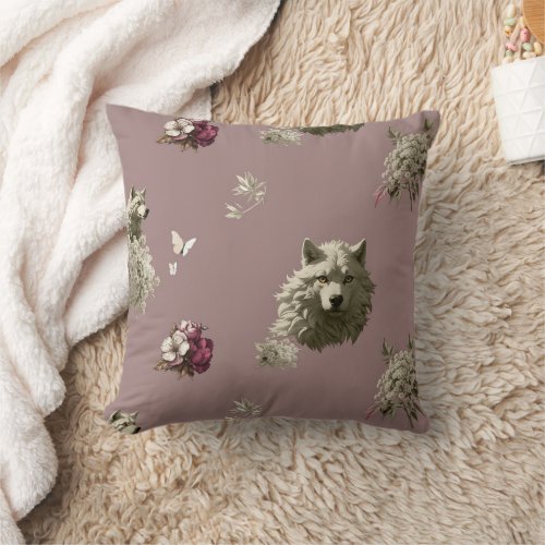 Foral Guardian _ Throw Pillow