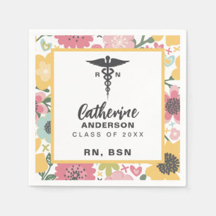 Foral RN BSN Nurse Napkins