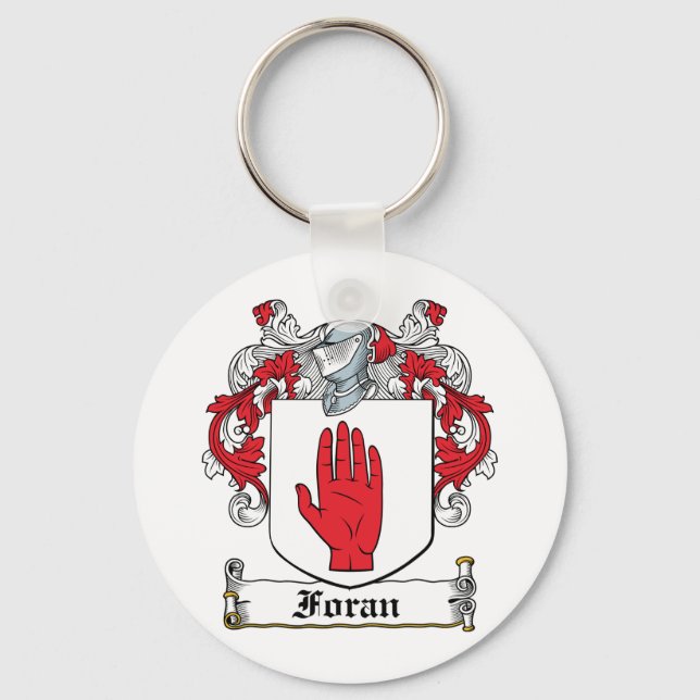 Foran Family Crest Keychain (Front)
