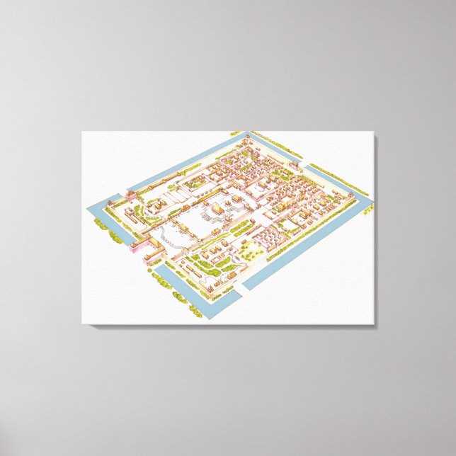 Forbbiden City Beijing Canvas Print (Front)