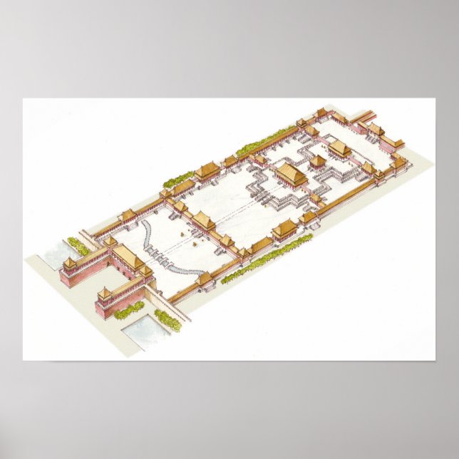 Forbbiden City Beijing. Detail Poster (Front)