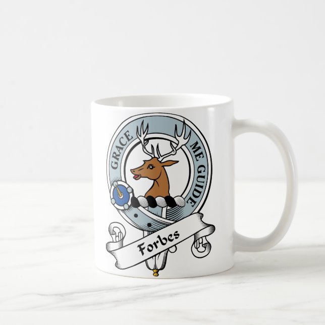 Forbes Clan Badge Coffee Mug (Right)