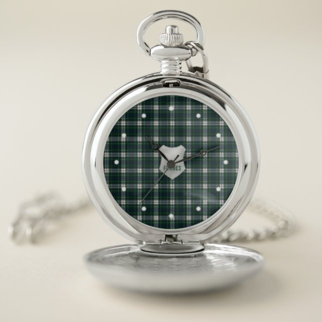 Forbes Dress Original Scottish Tartan  Pocket Watch (Inside)