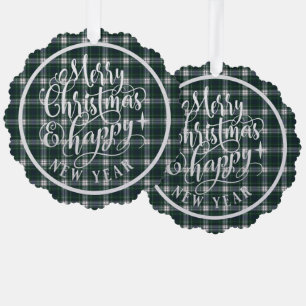 Forbes Dress Scottish Tartan Christmas Ornament Card