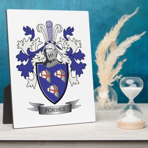 Forbes Family Crest Coat of Arms Plaque