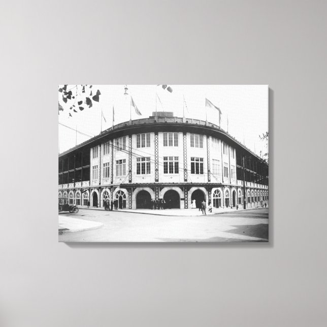 Forbes Field Stadium Pittsburgh Baseball Canvas Print (Front)
