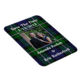 Forbes Plaid Photo Save the Date Magnet (Right Side)