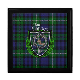 Forbes Scottish Clan Tartan and Crest Gift Box
