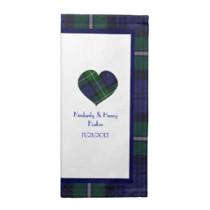 Forbes Scottish Tartan Plaid Wedding Napkins