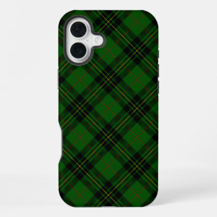 Forbes tartan green black plaid iPhone 16 plus case