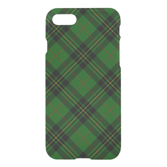 Forbes tartan green black plaid uncommon iPhone case (Back)