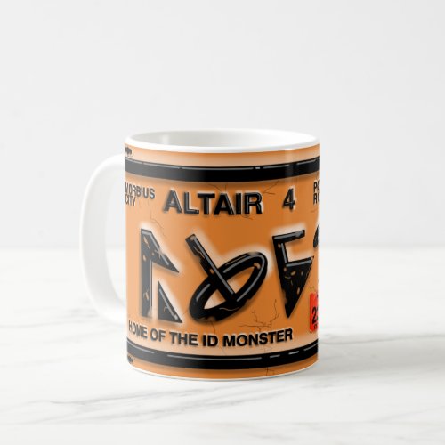 FORBIDDEN CAR LICENSE Altair 4 Coffee Mug