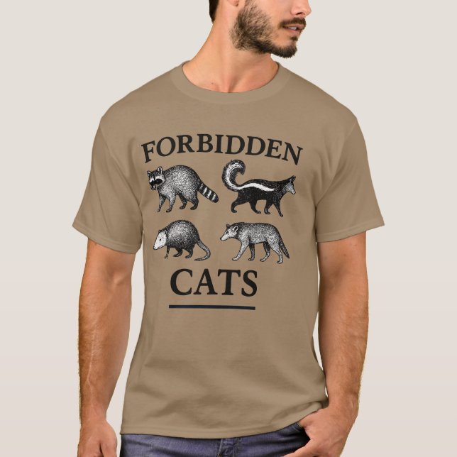 Forbidden Cats T-Shirt (Front)