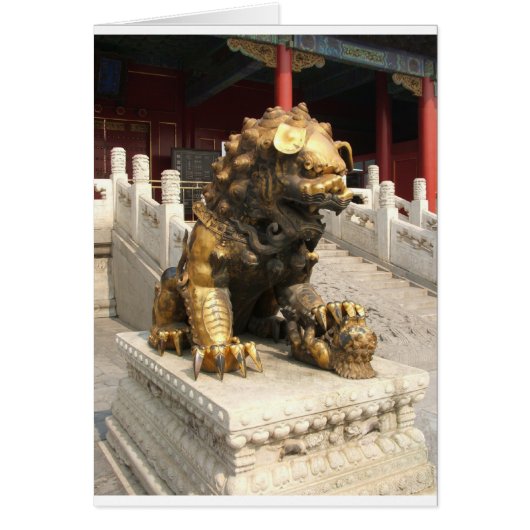 Forbidden City Bronze Lion Cards (Front)