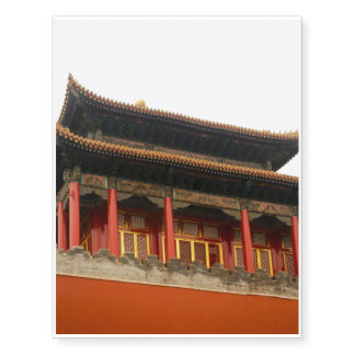 Forbidden City Building Temporary Tattoos