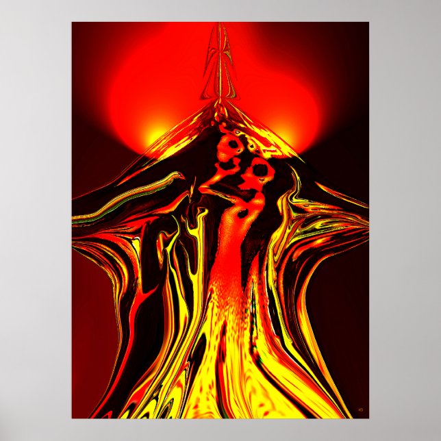 Forbidden Fruit Abstract Poster (Front)