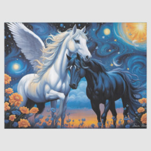 forbidden love pegasus and horse tissue paper