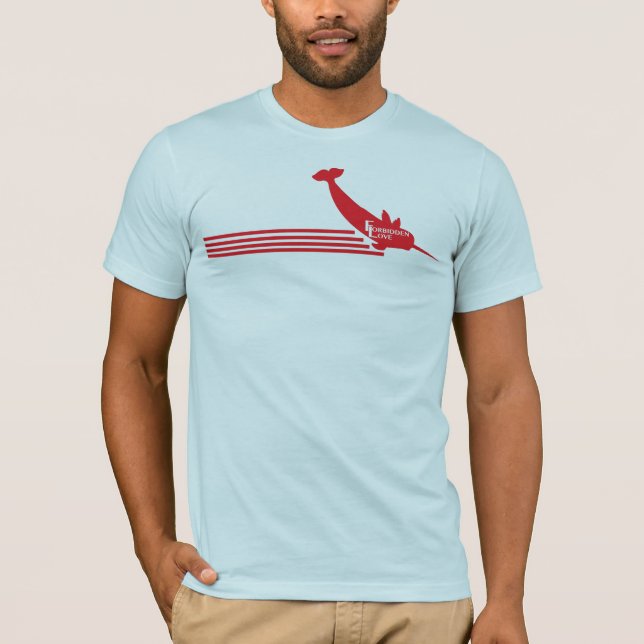 Forbidden Love Winged Narwhal T-Shirt (Front)