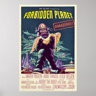 Forbidden Planet 1956 Poster