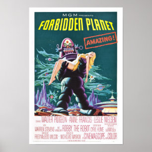 Forbidden Planet Classic Sci-Fi Movie Poster