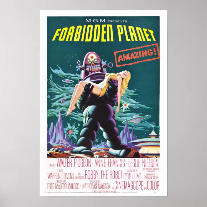 Forbidden Planet Classic Movie Cult Sci Fi Giant New Poster Print Picture