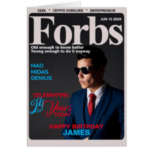 Forbs Parody Blank Inside-Birthday-Photo-Age Cards