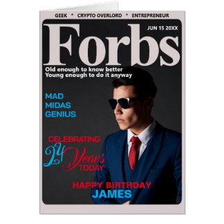 Forbs Parody Blank Inside-Birthday-Photo-Age Cards