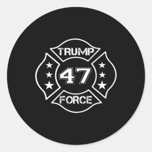 Force 47 Ultra Maga More Than Ever Never Surrender Classic Round Sticker