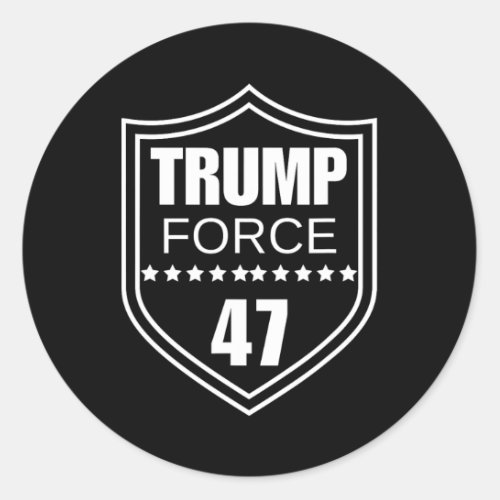 Force 47 Ultra Maga More Than Ever Never Surrender Classic Round Sticker