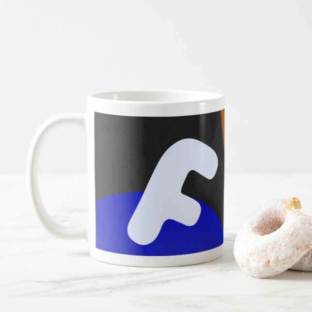 Force and Acceleration Mug: Unleash F=ma Coffee Mug (With Donut)