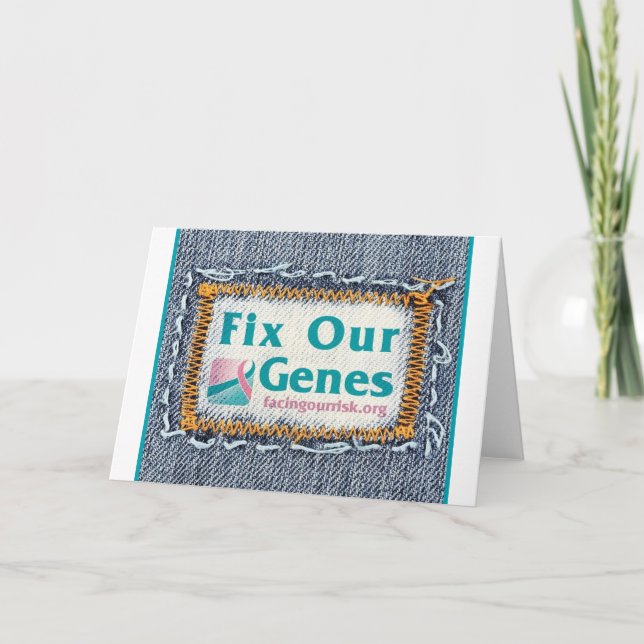 FORCE Fix Our Genes notecard (Front)