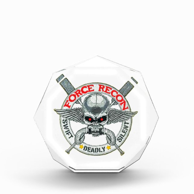 FORCE RECON ACRYLIC AWARD (Front)