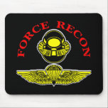 Force Recon Diver Jumpblack Mouse Pad<br><div class="desc">The United States Marine Corps. Yes I'm a Jarhead and Proud of it. Once a Marine Always a Marine. We have the EGA,  RECON,  and just about anything any Marine or Marine family member could ever want.</div>