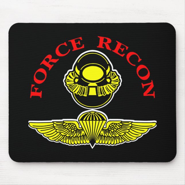 Force Recon Diver Jumpblack Mouse Pad (Front)