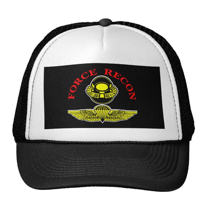 Force Recon Diver Jumpblack Trucker Hat