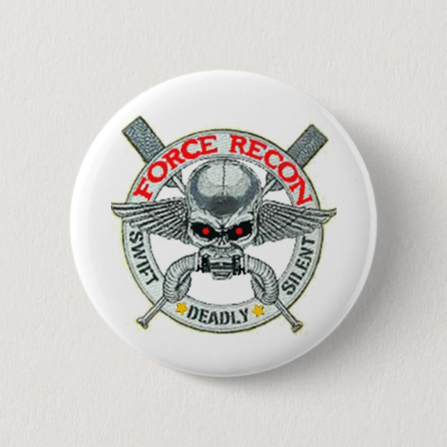 FORCE RECON PINBACK BUTTON (Front)