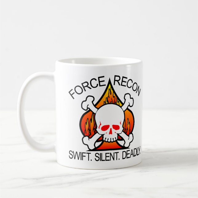 Force Recon Skull Coffee Mug (Left)