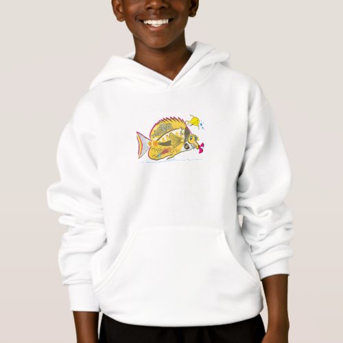 Forceps fish long_nosed butterfly fish hoodie