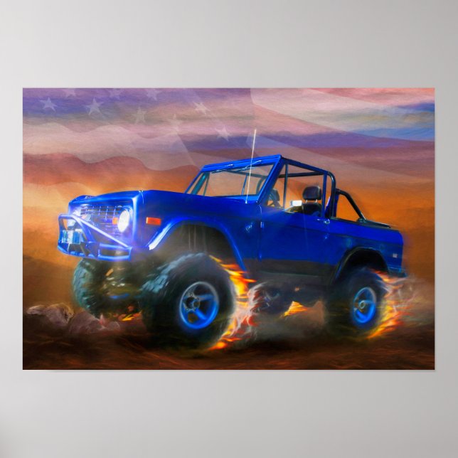 Ford Bronco “OFF ROAD RAGER” Poster (Front)