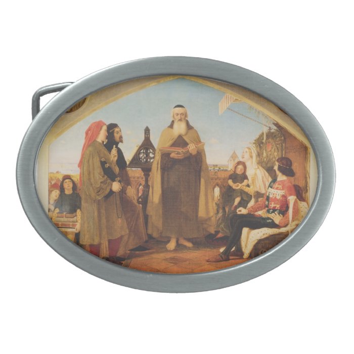 Ford Brown John Wycliffe reading Bible translation Belt Buckle