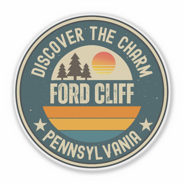 Ford Cliff, Pennsylvania Sticker (Front)