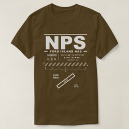 Ford Island NAS Naval Air Station  NPS T-Shirt