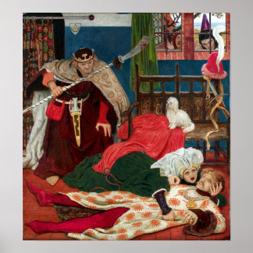 Ford Madox Brown Death of Sir Tristram Poster