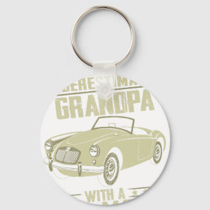 Ford Mustang Lover Gift - Never Underestimate A Gr Keychain