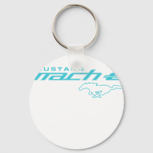 Ford Mustang Mach-E Blue Logo Keychain